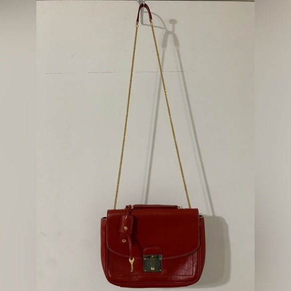 Marc Jacobs purse with red leather and golden chain straps *EUC* made in Italy - Picture 3 of 15